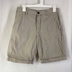Zara Men's Khaki Flat Front Shorts